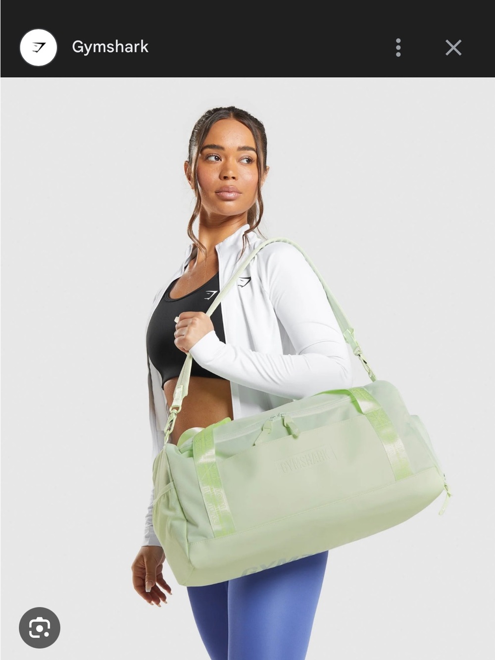 Gymshark Women's Mint Green Weekend Duffel Bag